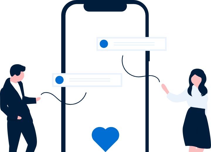 ほぼ内定という噂の真偽を確認するイラスト